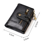 2021 New Men Wallets Name Customized PU Leather Short Card Holder