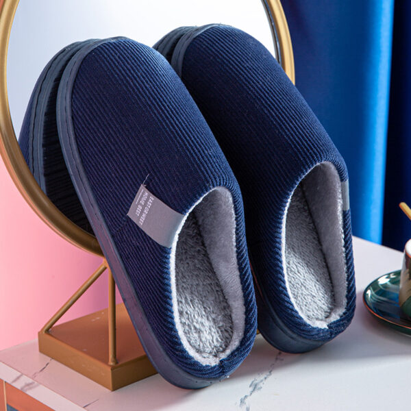 Winter Warm Cotton Slippers Women Men Home Shoes