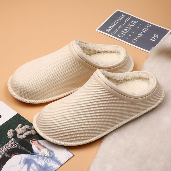 New Winter Men Fur Home Slippers,women Waterproof