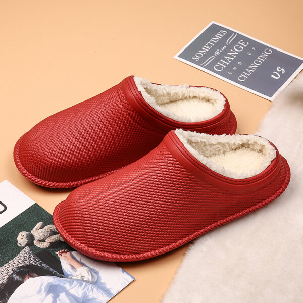 New Winter Men Fur Home Slippers,women Waterproof