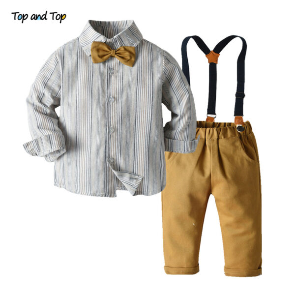 Top and Top Boys Clothing Sets Springs Autumn New Kids Boys Long Sleeve