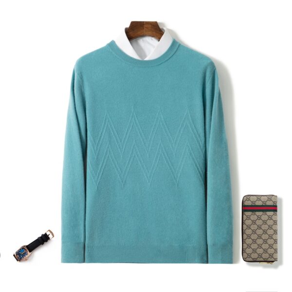 Men’s Soft Solid Color Pullover Cashmere Sweaters