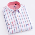 men-s-casual-100-cotton-oxford-striped-shirt-single-patch-pocket-long-sleeve-standard-fit-comfortable