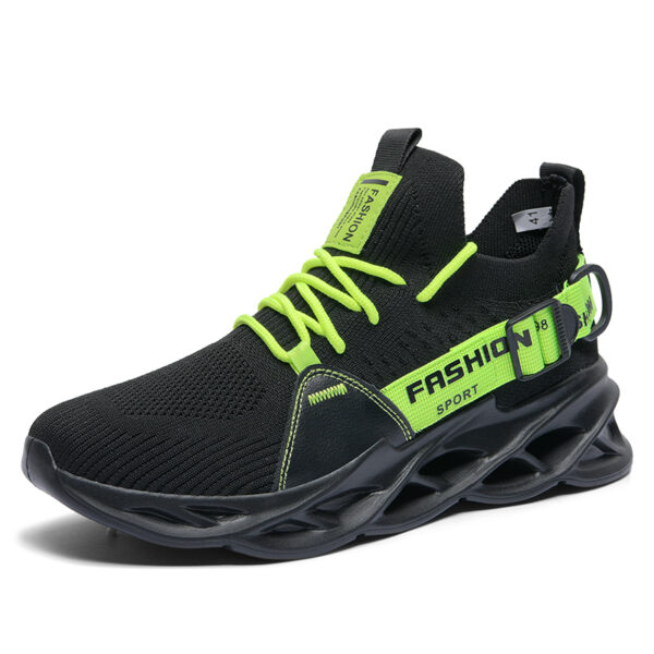 Sneakers Men Shoes Breathable Male Running Shoes - Black Green