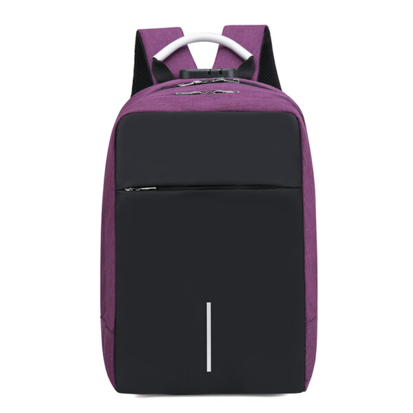 Anti Theft Multi-function Bag For Laptop - Purple