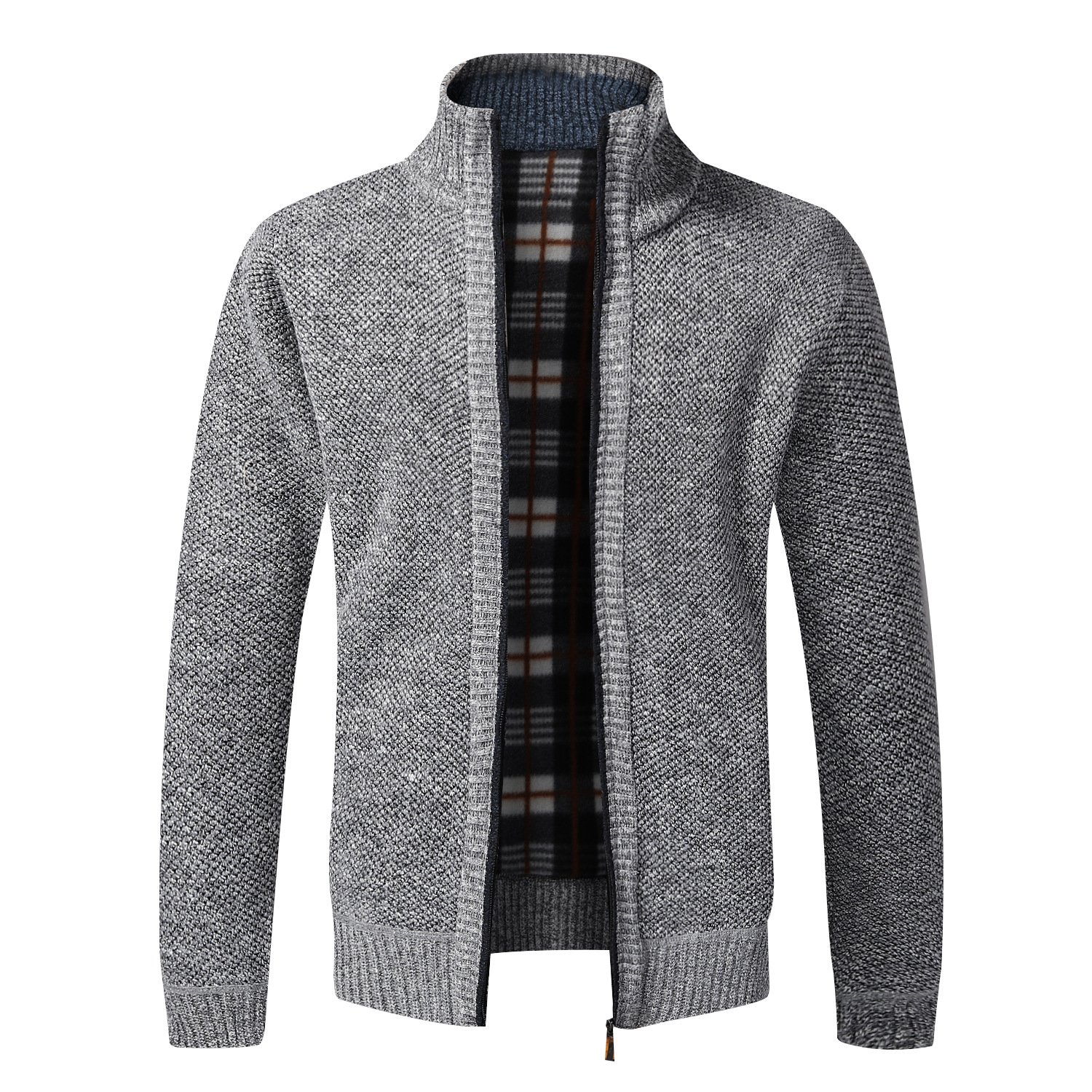 Mens Slim Fit Cardigan Zipper Sweaters Jackets