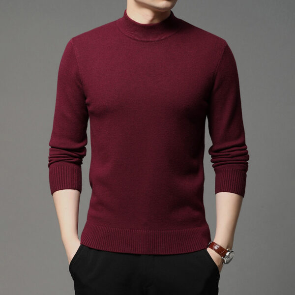 Men Turtleneck Pullover Warm Sweater