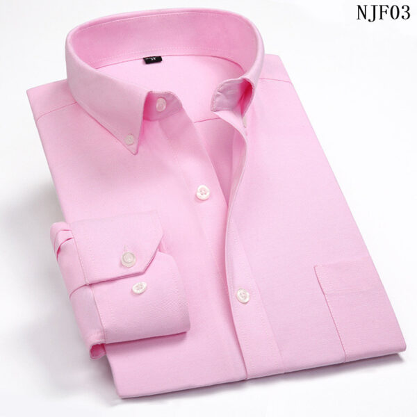 Men’s Casual Long Sleeved Slim Fit Male Shirt