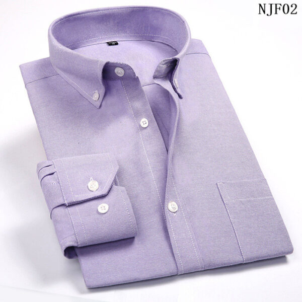 Men’s Casual Long Sleeved Slim Fit Male Shirt