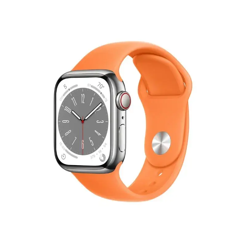 Apple Watch Silver Stainless Steel Case with Sport Band