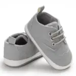 Spring Autumn Baby Sneakers Solid Color Soft Sole Anti-slip Prewalker Shoes for Infants