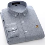 casual-pure-cotton-oxford-striped-shirts-for-men-long-sleeve-embroidery-logo-design-regular-fit-fashion-3-jpg