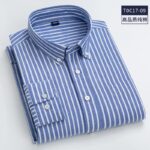 high-quality-100-cotton-men-oxford-shirt-casual-striped-or-plaid-long-sleeved-shirts-button-collar-2-jpg