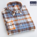 high-quality-100-cotton-men-oxford-shirt-casual-striped-or-plaid-long-sleeved-shirts-button-collar-3-jpg