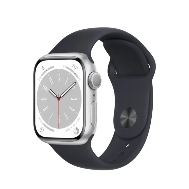 Apple Watch Series 8 – Silver Aluminum Case with Sport Band
