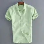 Men Dress Shirt Slim Brand Man Shirts Designer High Quality Male CHigh Quality Male Cllothing Fit Business Shirt green