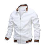 Winter New Men’s Casual Military Jacket Zipper Thin Coat Stand-Collar Outwear