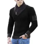 mens-sweaters-casual-button-long-sleeve-solid-turtleneck-sweater-blouse-rollbacks