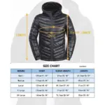 Iceglad Men's Packable Insulated Warm Hooded Puffer Long Sleeve Down Jacket Winter Coat