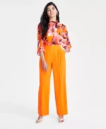 BAR III Women's High-Rise Wide-Leg Pants