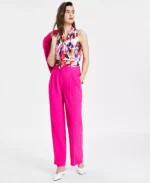 BAR III Women's High-Rise Wide-Leg Pants