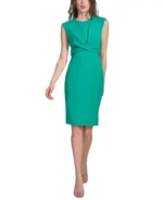 CALVIN KLEIN Women's Twist-Front Sheath Dress