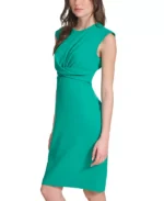 CALVIN KLEIN Women's Twist-Front Sheath Dress