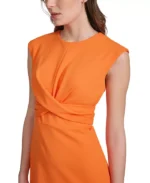 CALVIN KLEIN Women's Twist-Front Sheath Dress