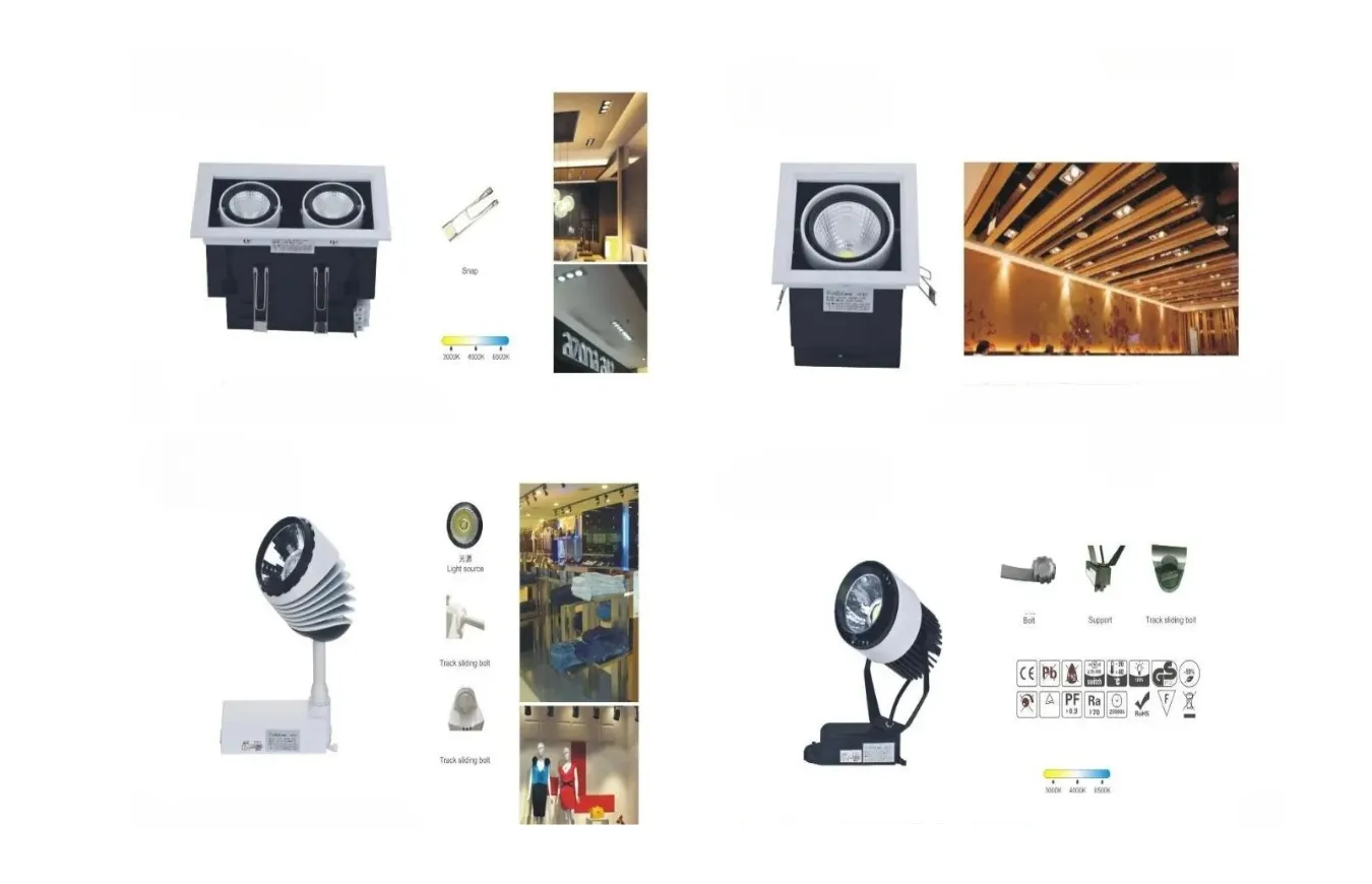 LED Dared Lamp, Track Lamp, Panel Lamp Lighting System Solutions