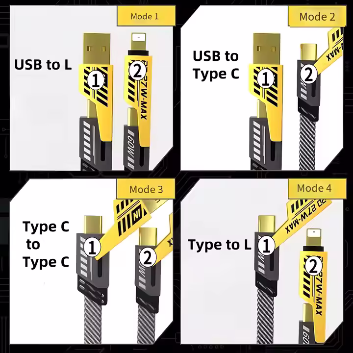 4‑in‑1 Fast Charging Cable