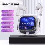Touch-Screen-TWS-Earbuds-White